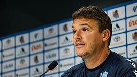 Jon Ansotegi, en rueda de prensa