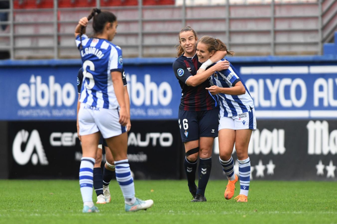 Exhibición de la Real en el derbi