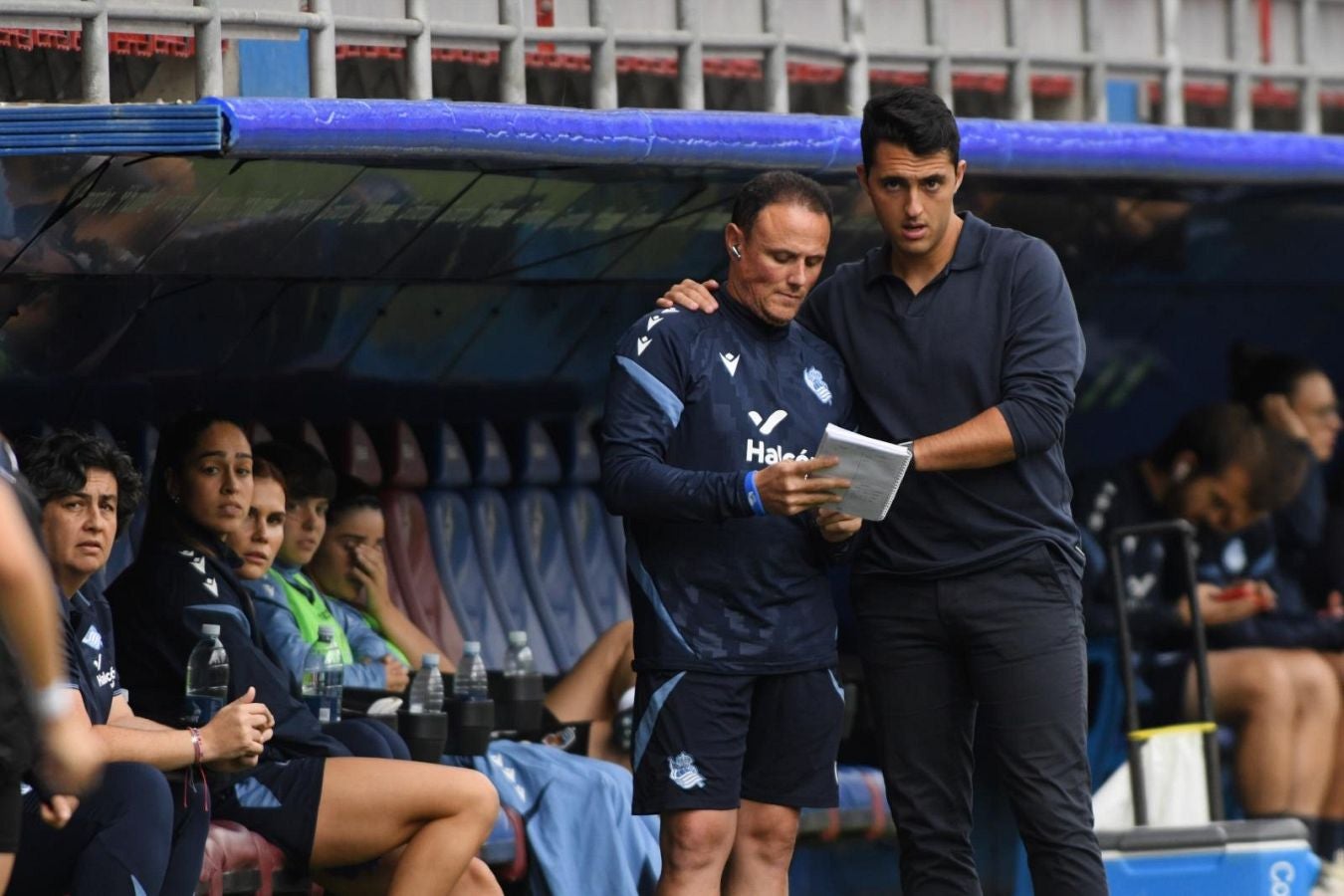 Exhibición de la Real en el derbi