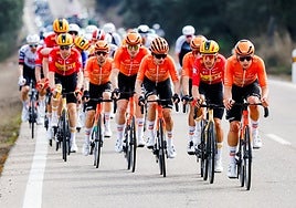 Ciclistas de Euskaltel.