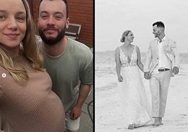 Stacey Hatflied junto a su marido Nathan Warnecke hace unas semanas.