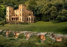 Fotomontaje de la ampliación soterrada de Torre Satrústegui incluido en el último anteproyecto del hotel.
