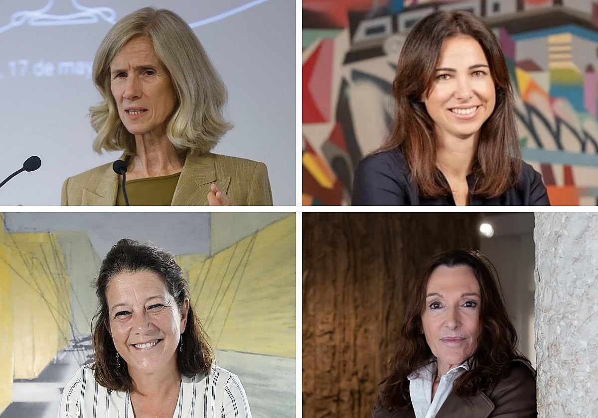 Arriba, Cristina Garmendía y Ruth Díaz. Debajo, Lourdes Fernández y Cristina Iglesias. Las cuatro, en la lista de las 100 mujeres más influyentes de España por Forbes.
