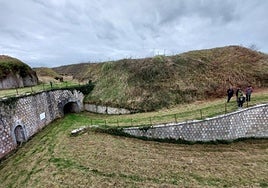 Uno de los patios del fuerte de Guadalupe, donde se están realizando trabajos de adecuación.