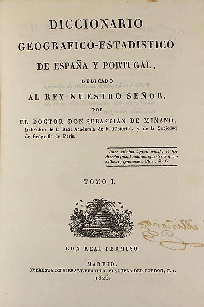 'Diccionario Geográfico-Estadístico de España y Portugal' (1826-1829).