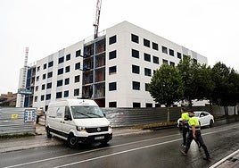 Viviendas de VPO en construcción en Hondarribia.