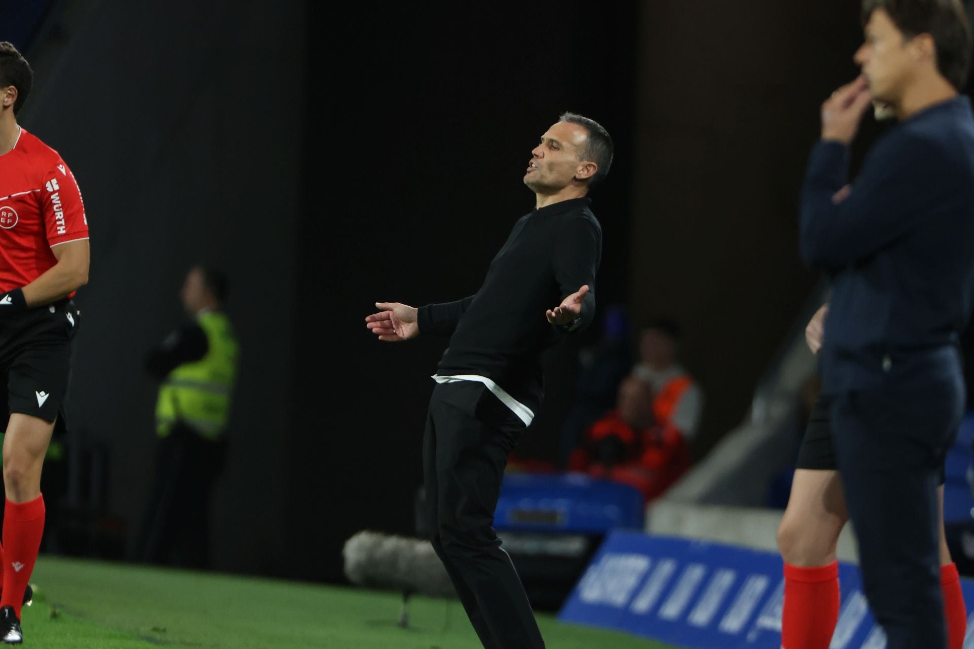 Sergio Francisco se lamenta tras una jugada.