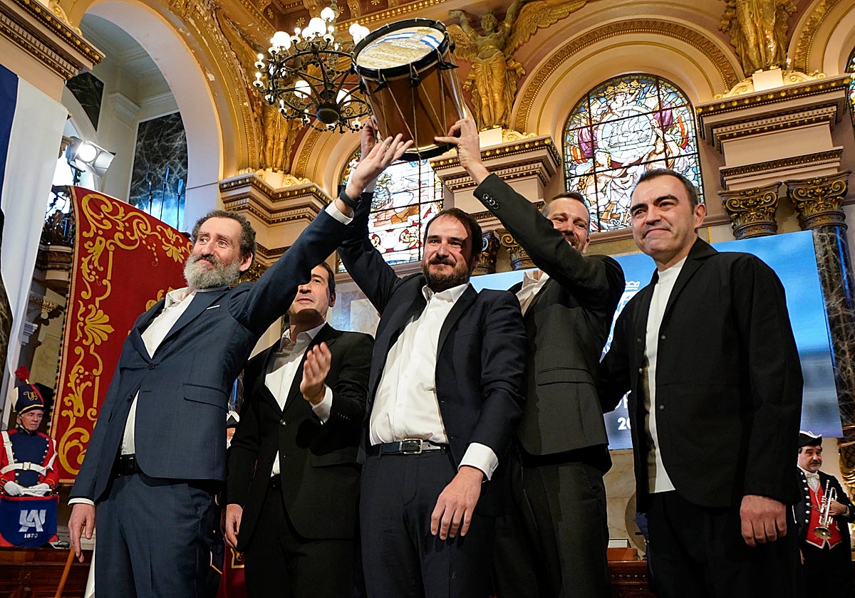 Los miembros de la productora Moriarti recibieron el pasado 20 de enero el Tambor de Oro.