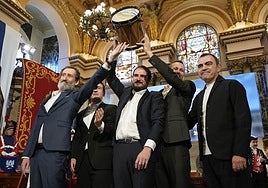 Los miembros de la productora Moriarti recibieron el pasado 20 de enero el Tambor de Oro.