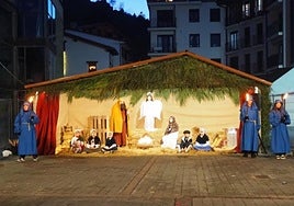 El belén viviente, una de las actividades de Navidad.