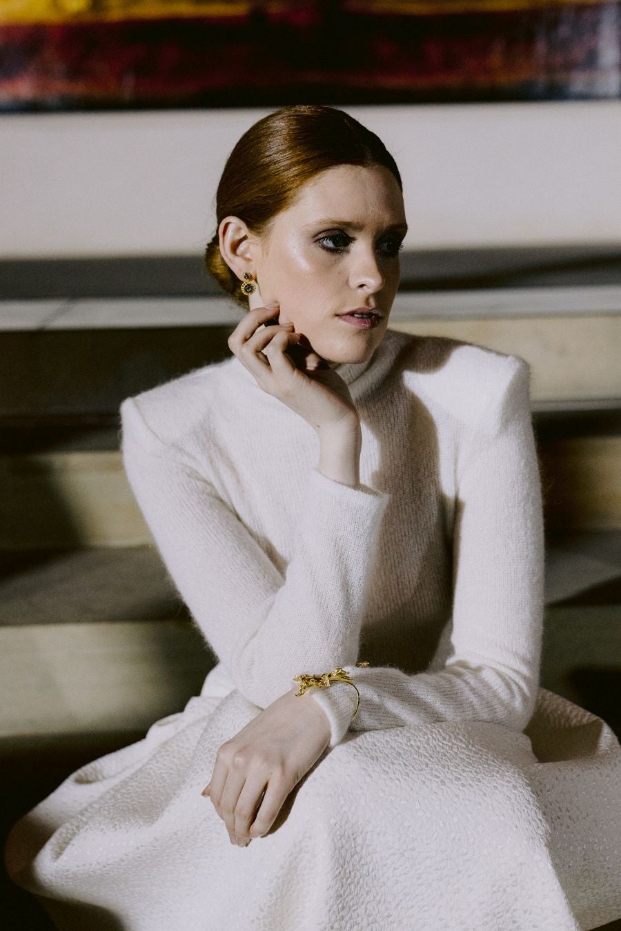 Alicia Rueda luce sus vestidos en San Telmo