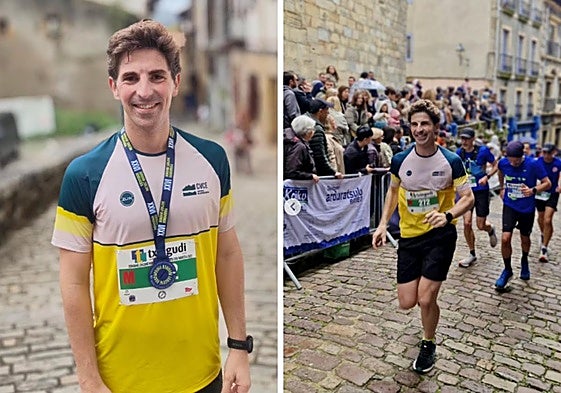Jon Insausti, en la carrera de Donibane-Hondarribia