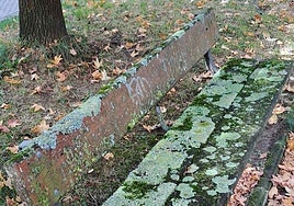 Iñaki Manterola denuncia: «Este es el estado de los bancos en la calle Mantulene. Con esta imagen, pocas palabras más se pueden decir al respecto. Hay en la zona algunos que no están tan mal porque los vecinos los limpian con pistola de presión. Ayuntamiento, de verdad, no es normal tener que andar así».