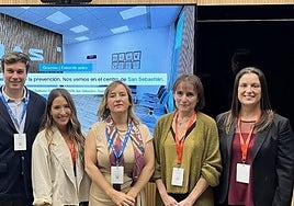 Los responsables de la empresa: Pedro Barrau, Iván Hernández, Laura Maisanava, Araceli Basabe, Amaya Berrade, Ainhoa Martínez y Javier Moreno.