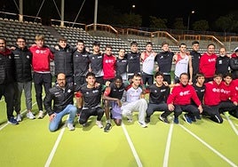 Equipo del Super Amara-Bidasoa Atletiko Taldea que participó en el Campeonato de España sub'20.