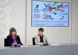 Ollo y Arakama durante la presentación del festival.