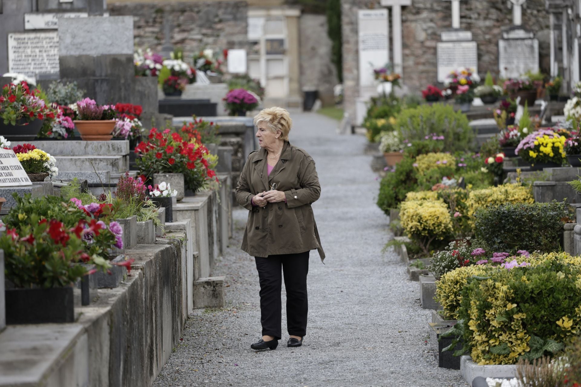 Los guipuzcoanos se acercan a los cementerios