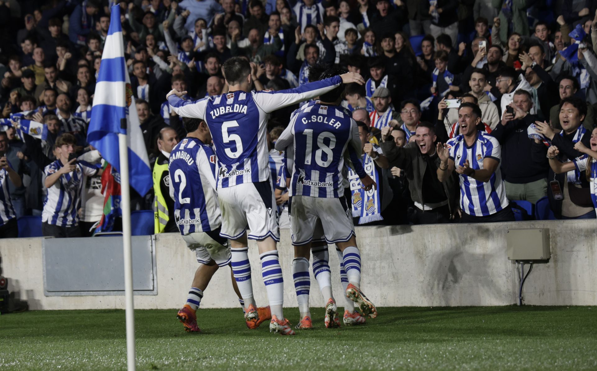 Las mejores imágenes del derbi de Anoeta