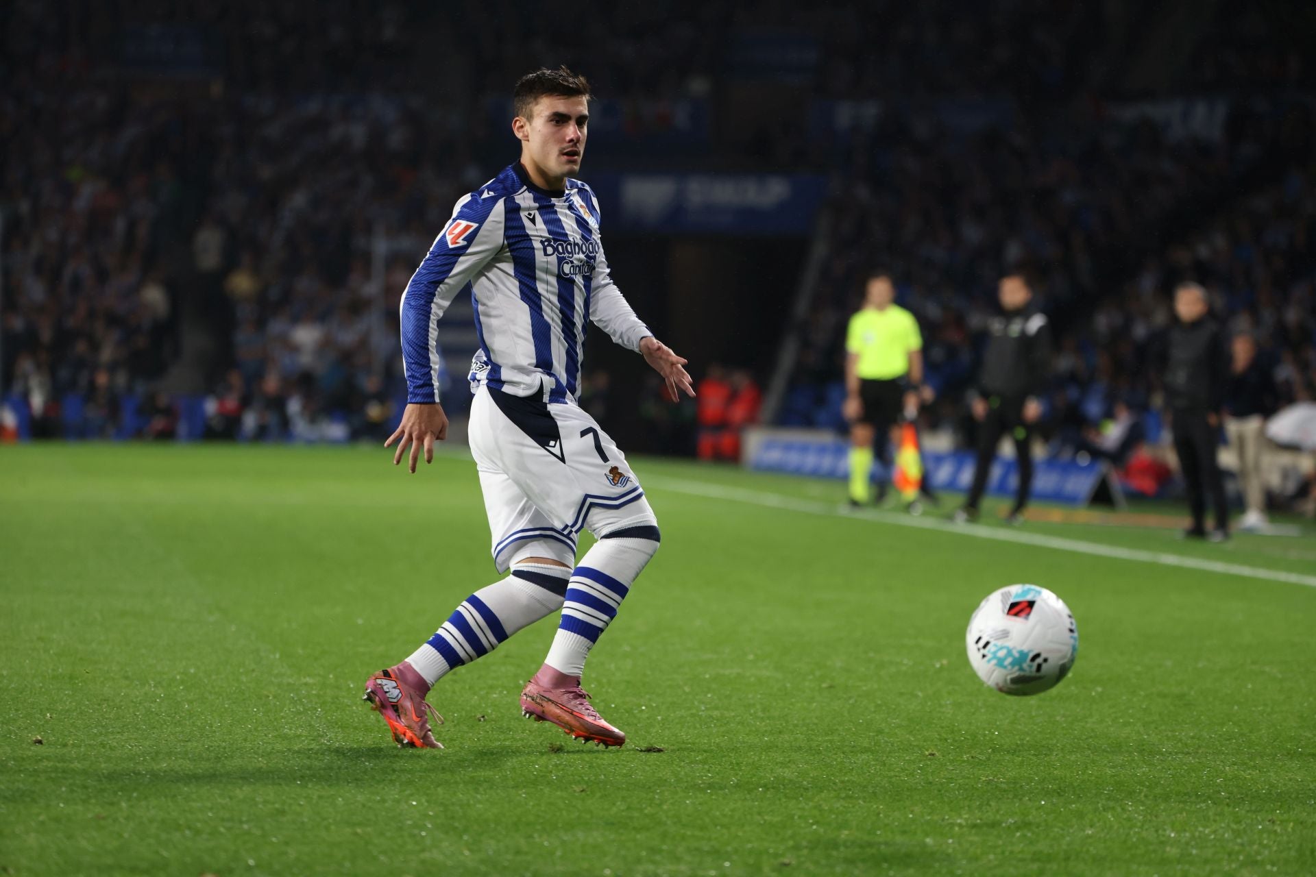 Las mejores imágenes del derbi de Anoeta