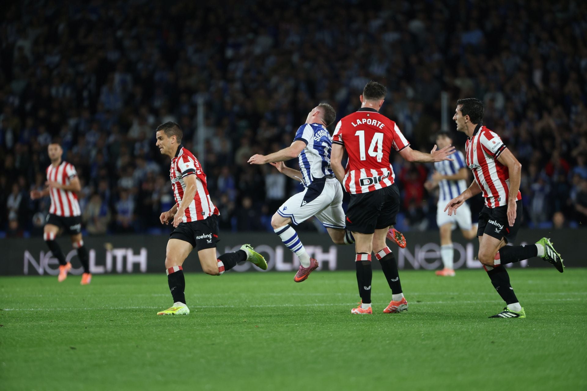 Las mejores imágenes del derbi de Anoeta