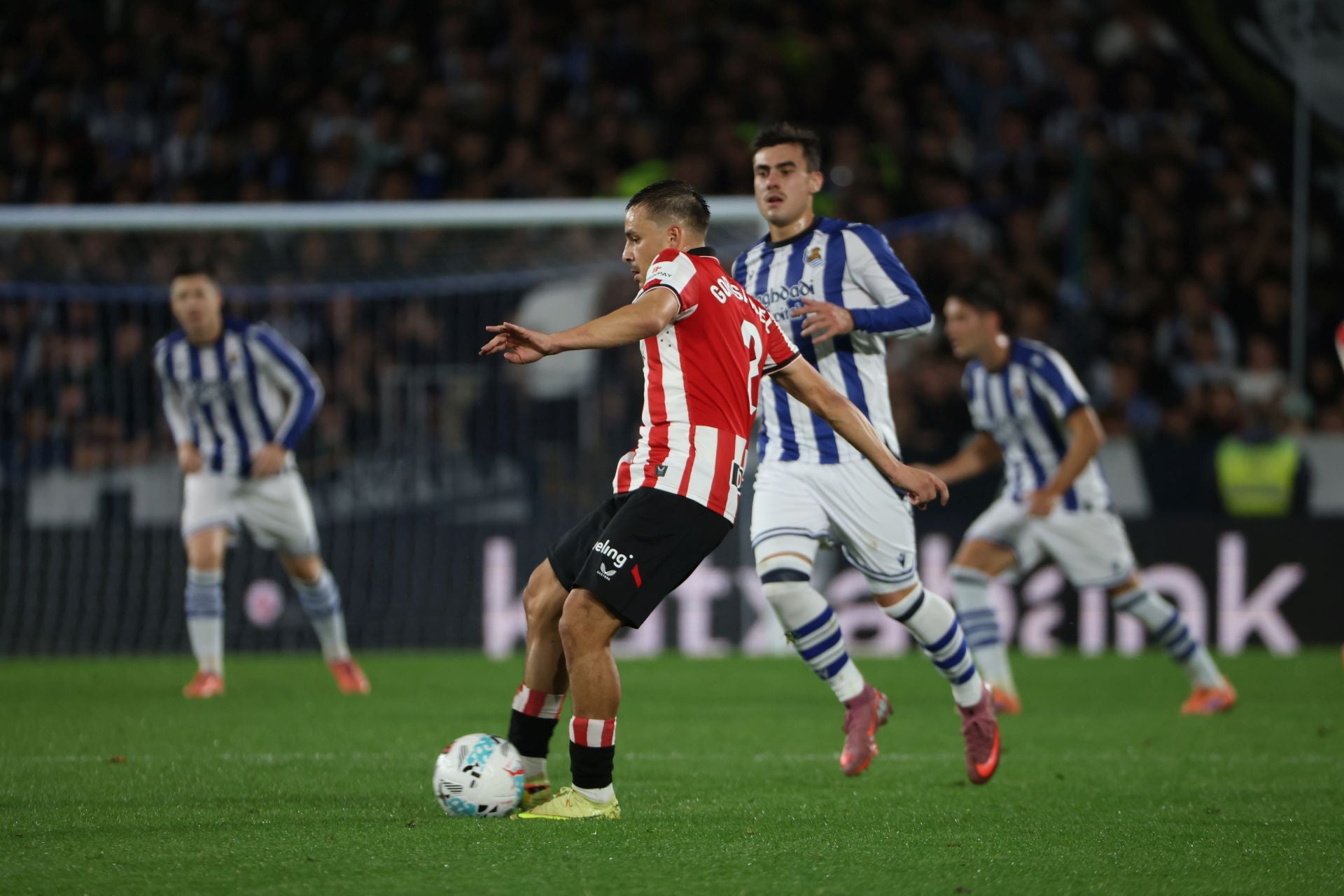 Las mejores imágenes del derbi de Anoeta