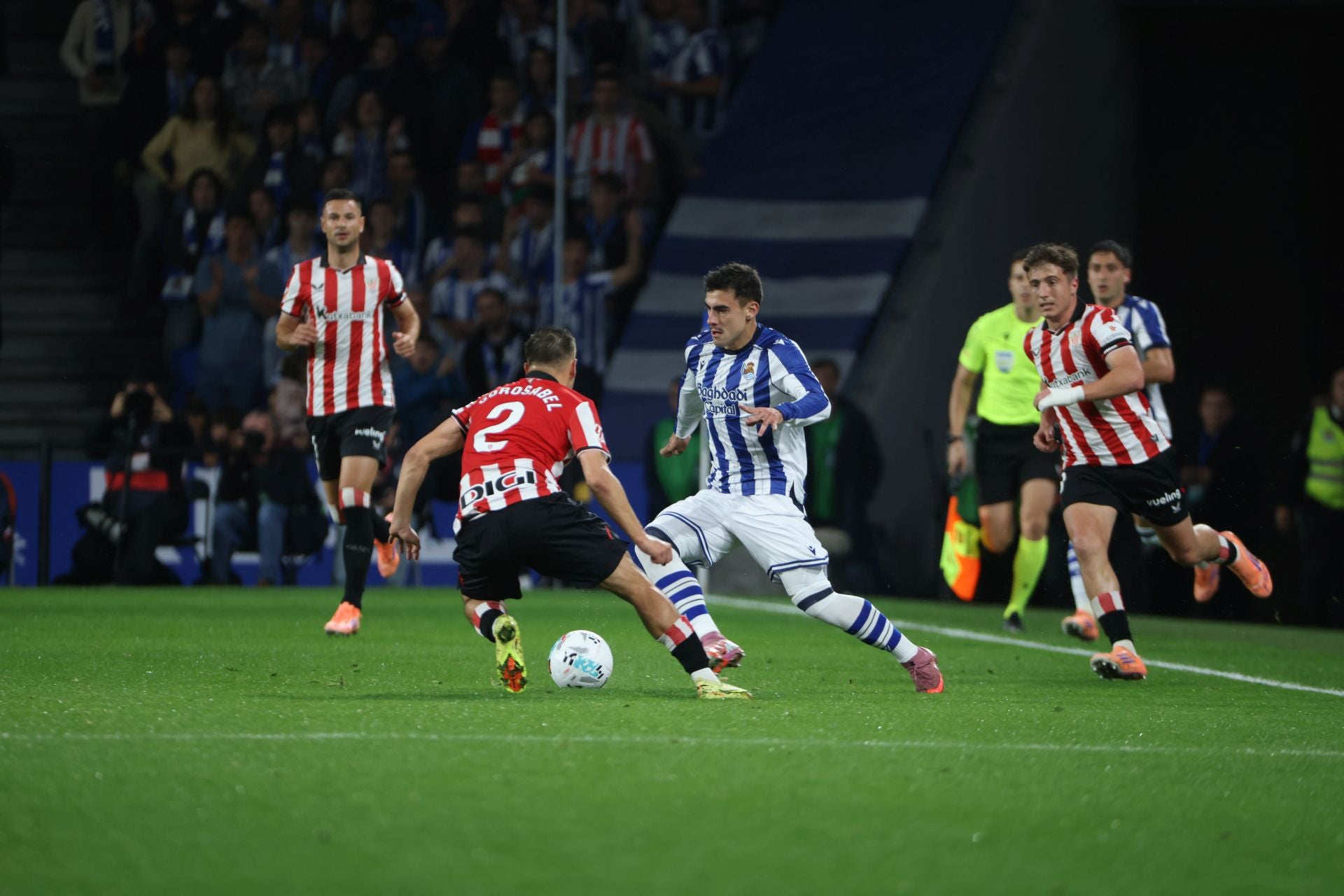 Las mejores imágenes del derbi de Anoeta