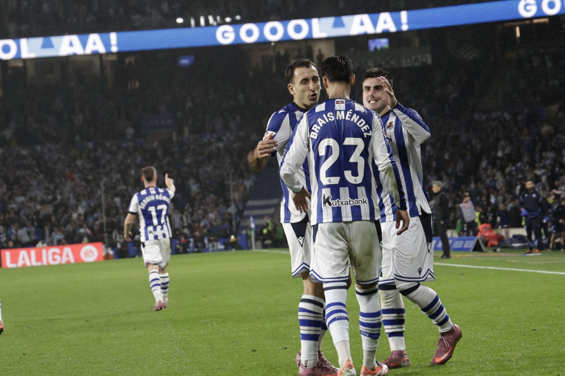 Las mejores imágenes del derbi de Anoeta
