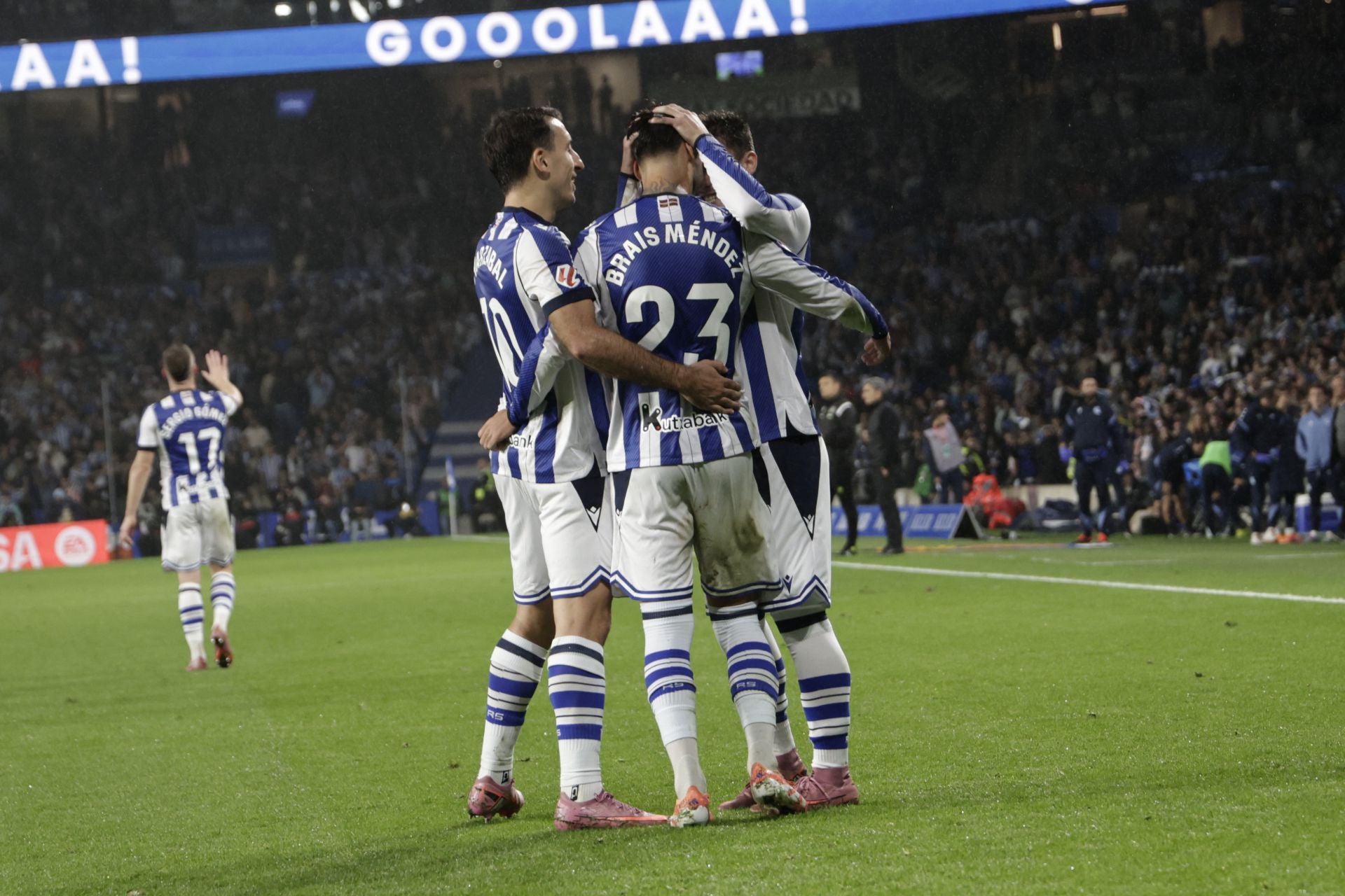 Las mejores imágenes del derbi de Anoeta