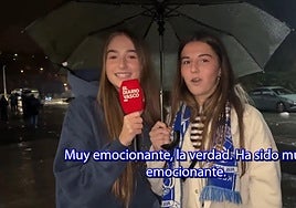 La afición de la Real, eufórica tras ganar el derbi