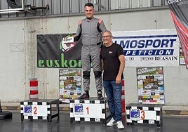 AItor Manso logró ser el primero en la novena categoría en la última prueba en la Subida a Urraki.