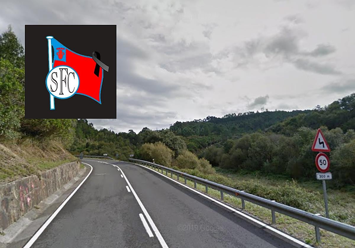 Zona en la que ocurrió el accidente en el que falleció el joven Brais Pampín.