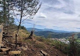 Una espectacular vista es la que podrán disfrutar desde Goikomendi los participantes.
