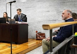 Fernando Izaguirre, antes del inicio del juicio oral.