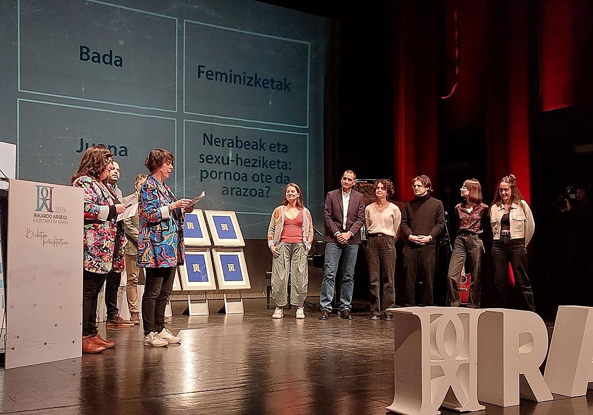 Imagen de la pasada edición de la entrega de premios en Bastero kulturgunea.