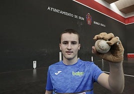 Unai Amiano, en el Uranzu de Irun, sede de la final del sábado.