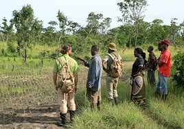 Formación del campesinado en el marco del Proyecto Mozambique.
