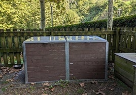 Las nuevas compostadoras instaladas recientemente en la zona de Andreone.