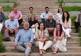 Imagen grupal de los miembros del grupo de EAJ-PNV en Astigarraga.