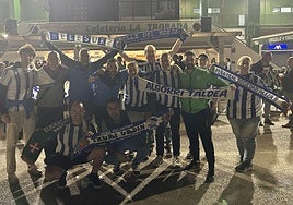 Aficionados de la Real en el Martínez Valero de Elche