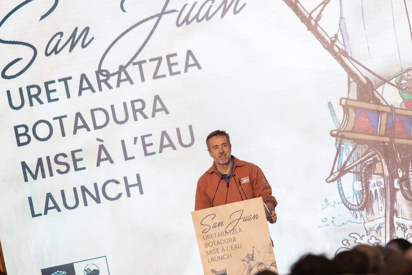 Amplia representación institucional en la botadura de la nao San Juan