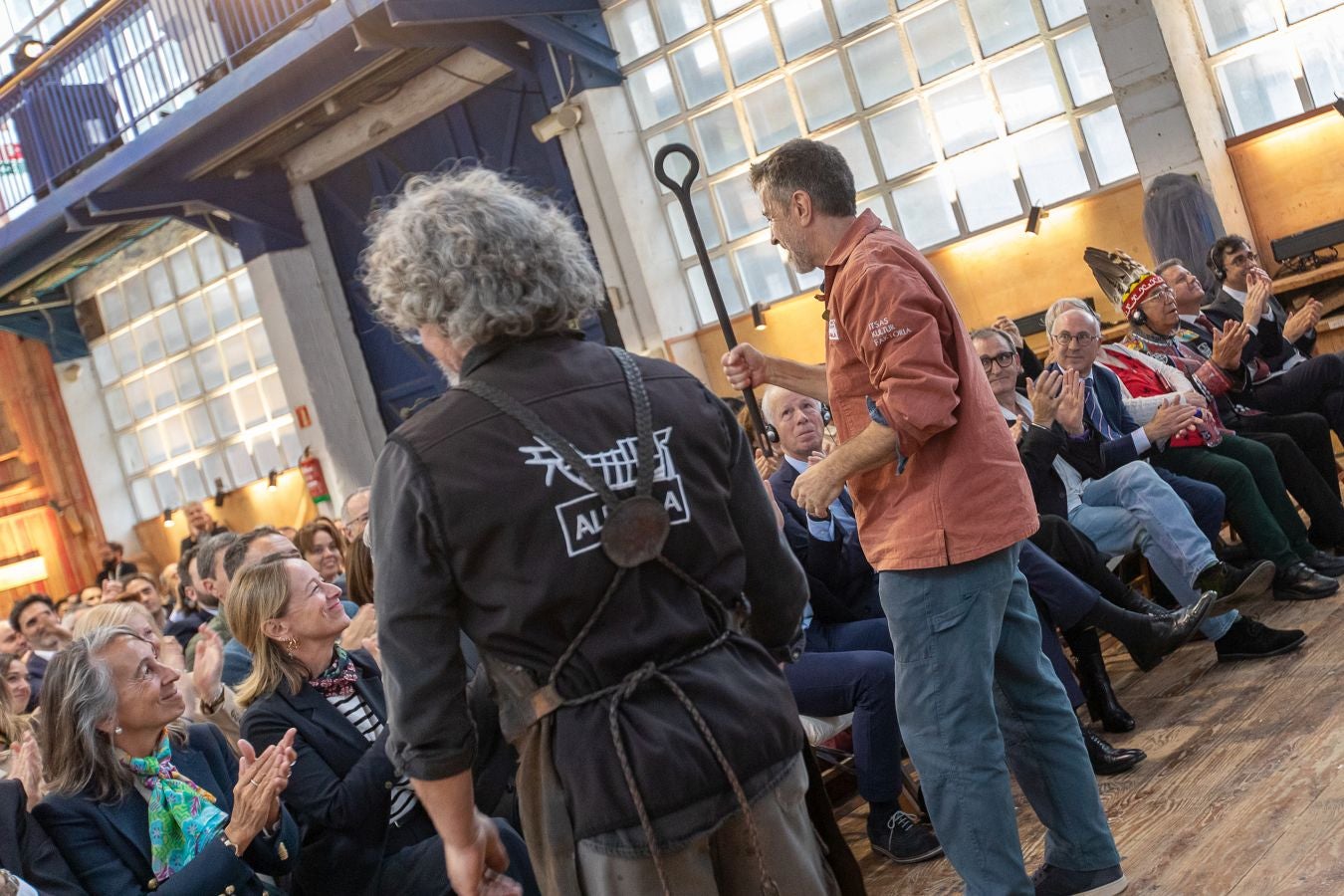 Amplia representación institucional en la botadura de la nao San Juan