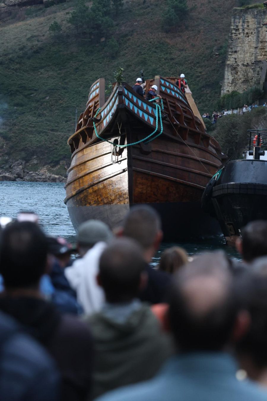 La botadura de la nao San Juan, en imágenes