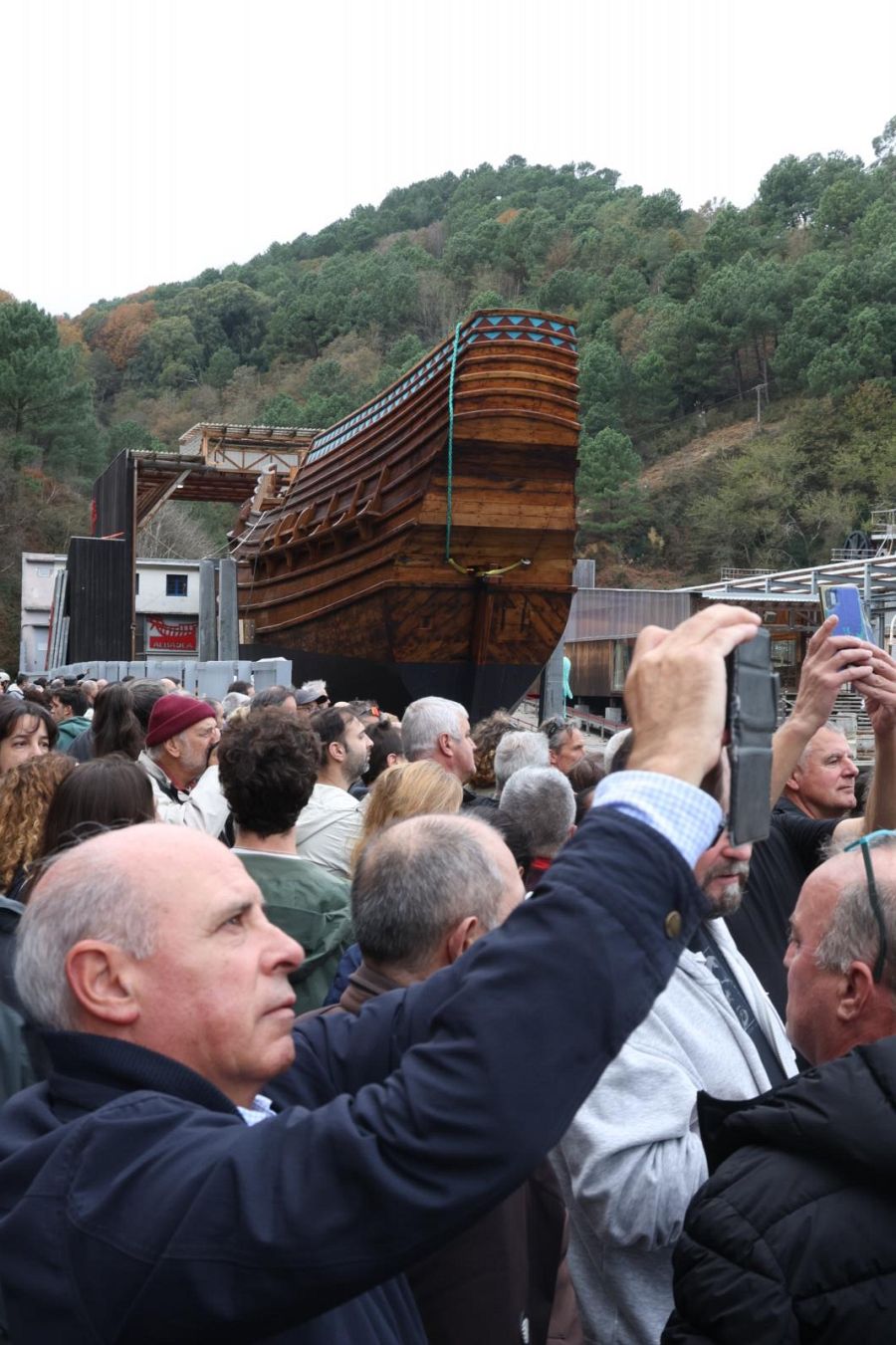 Máxima expectación ante la botadura de la nao San Juan