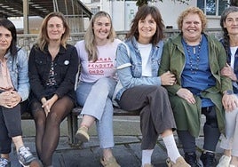 Zaintza Herritar taldearen eta Udalaren kideak.