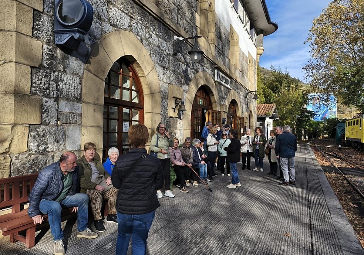 Comida realizada en Mandubia el miércoles tras la excursión al mercado de Ordizia y salida en tren de vapor, al día siguiente.
