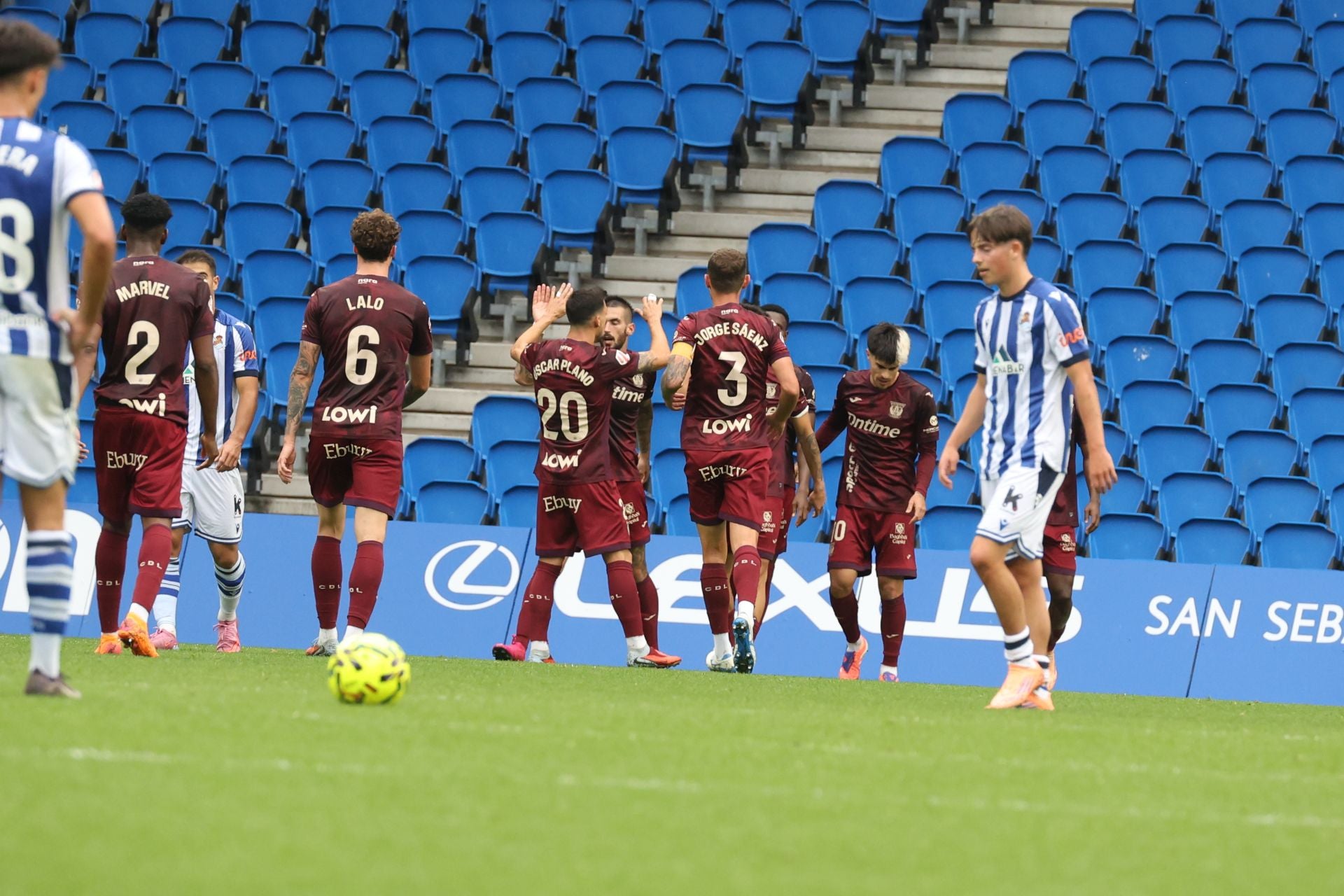 Dani Díaz llena de alegría Anoeta en el 98&#039; tras otra lección de competitivdad del Sanse