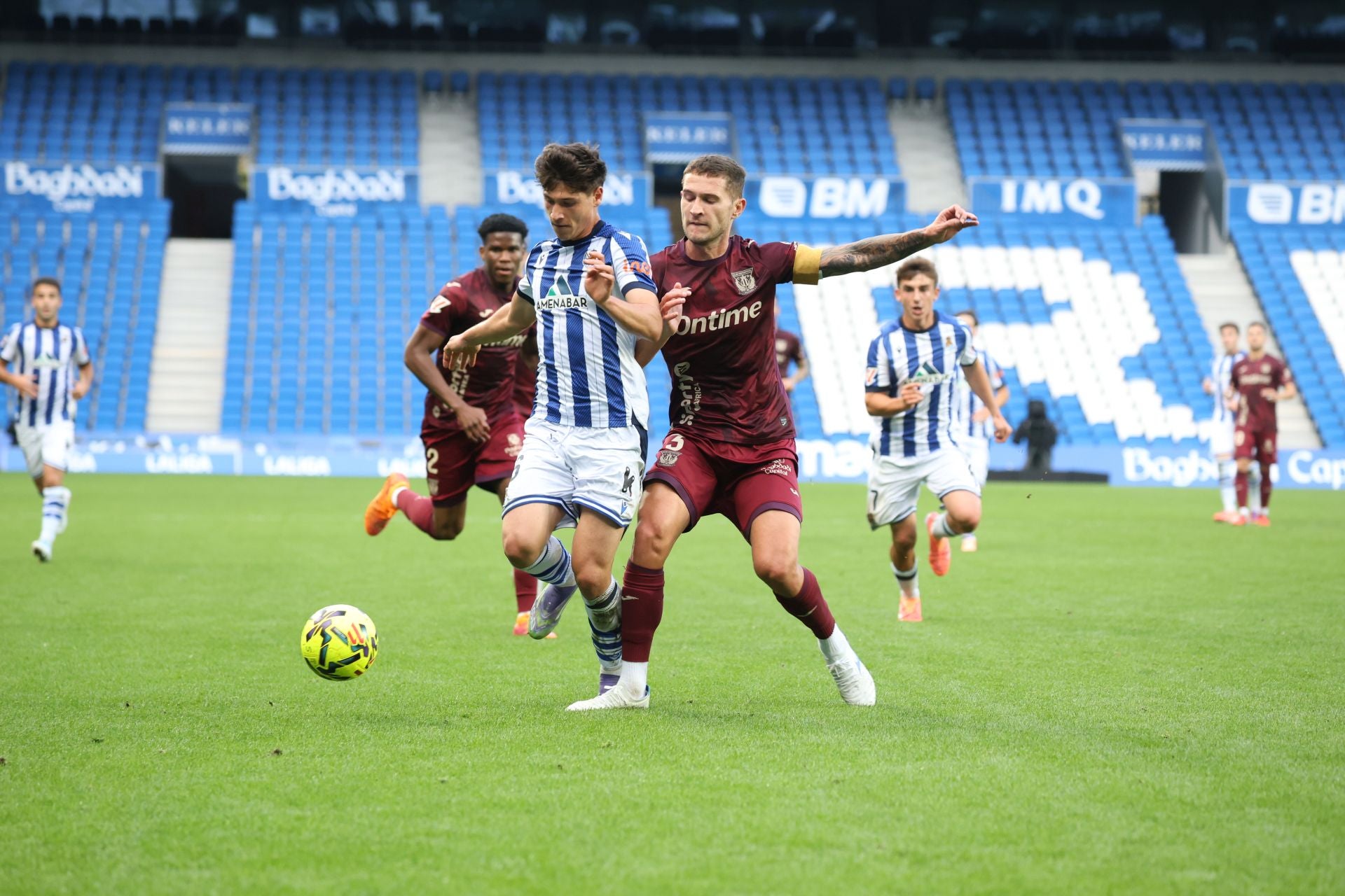 Dani Díaz llena de alegría Anoeta en el 98&#039; tras otra lección de competitivdad del Sanse