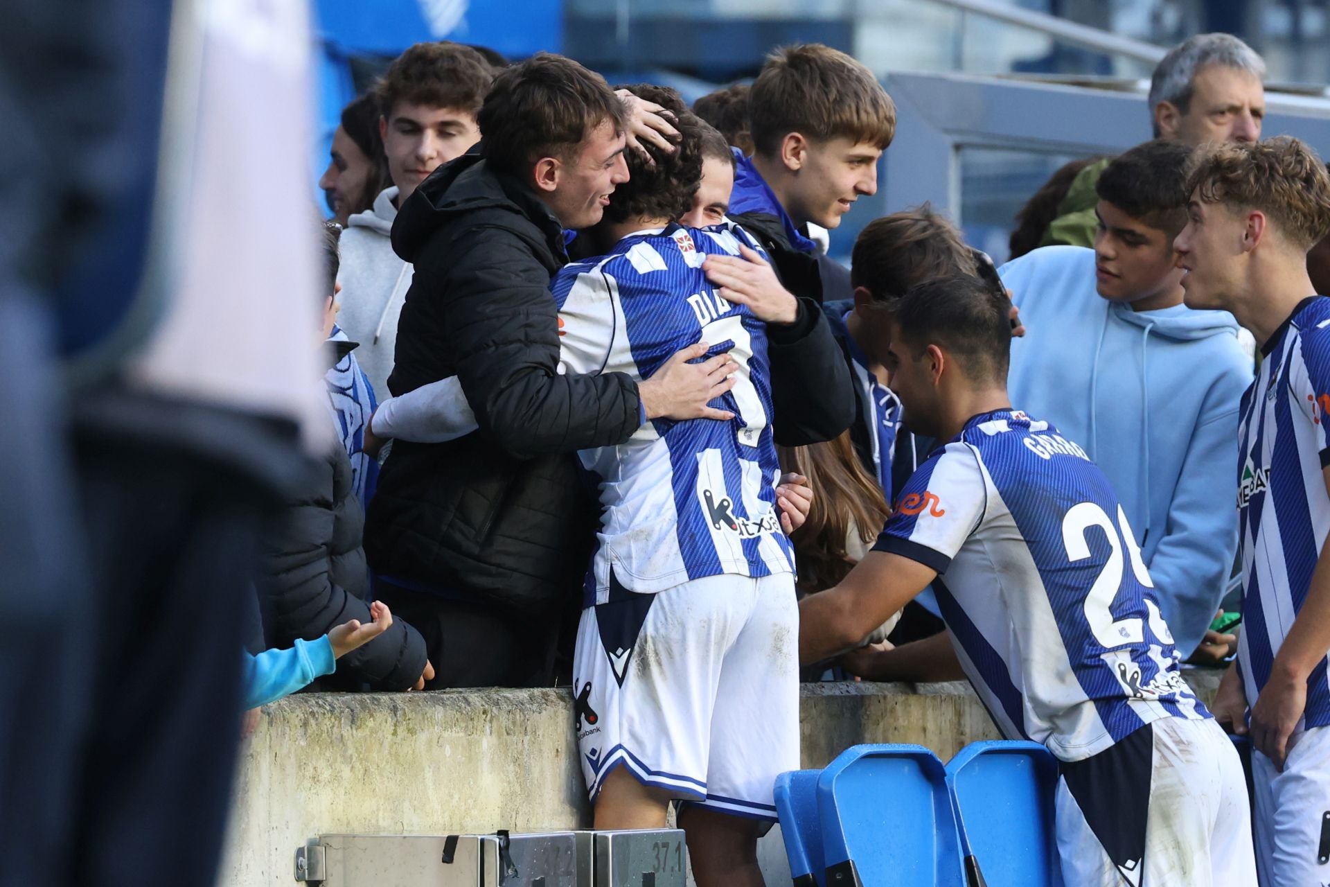Dani Díaz llena de alegría Anoeta en el 98&#039; tras otra lección de competitivdad del Sanse