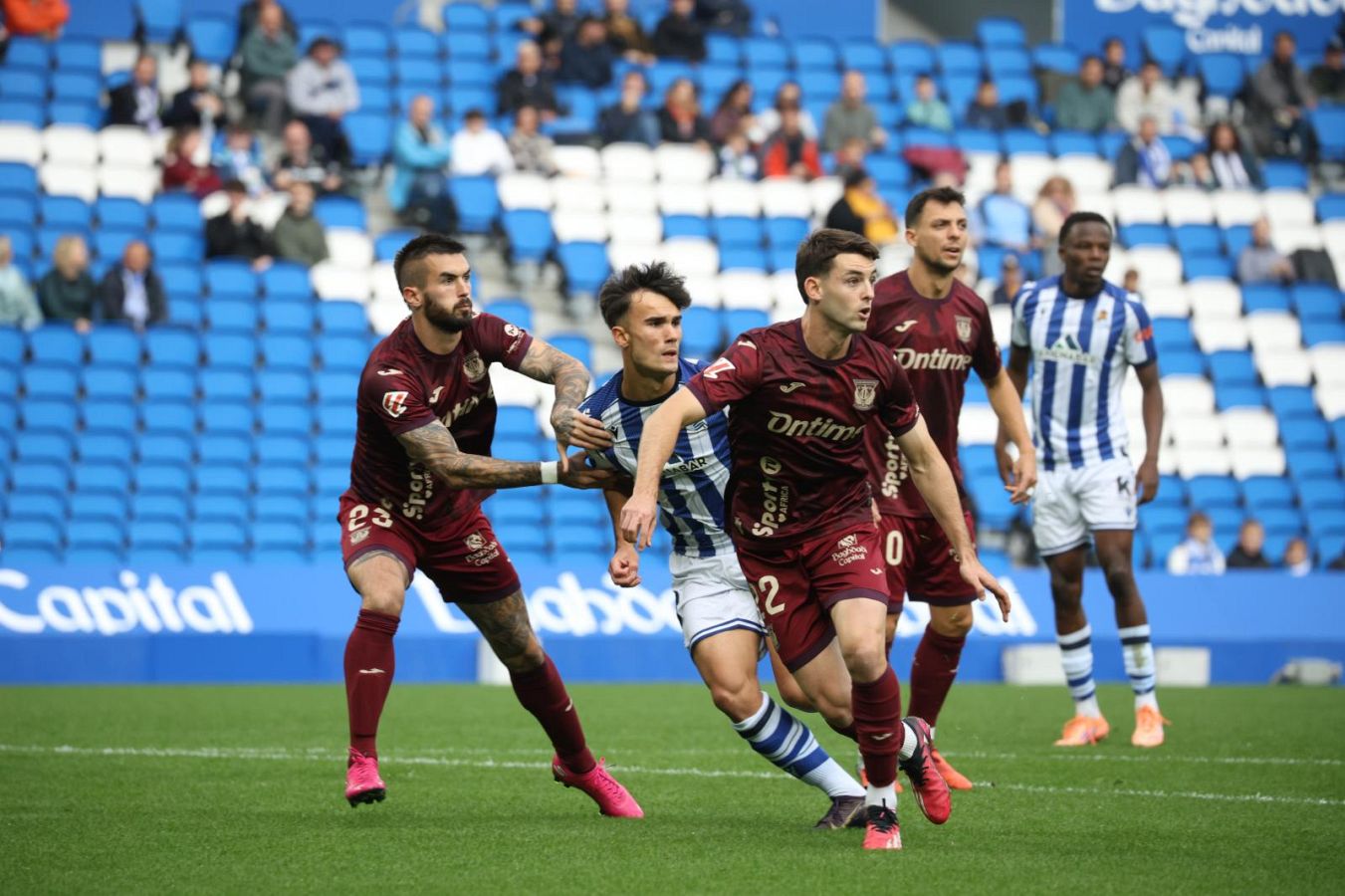 Dani Díaz llena de alegría Anoeta en el 98&#039; tras otra lección de competitivdad del Sanse