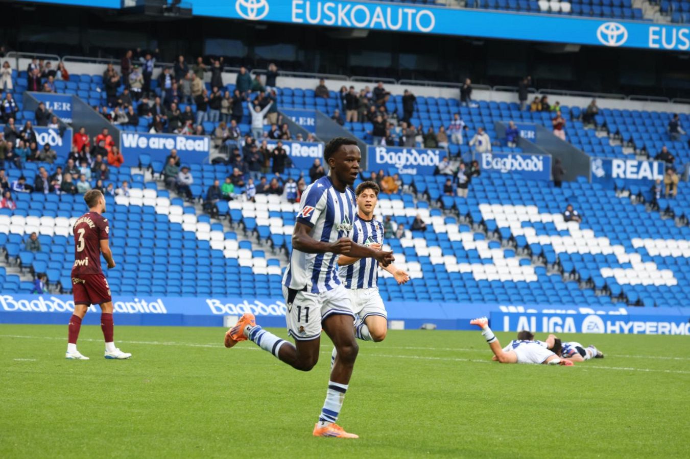 Dani Díaz llena de alegría Anoeta en el 98&#039; tras otra lección de competitivdad del Sanse